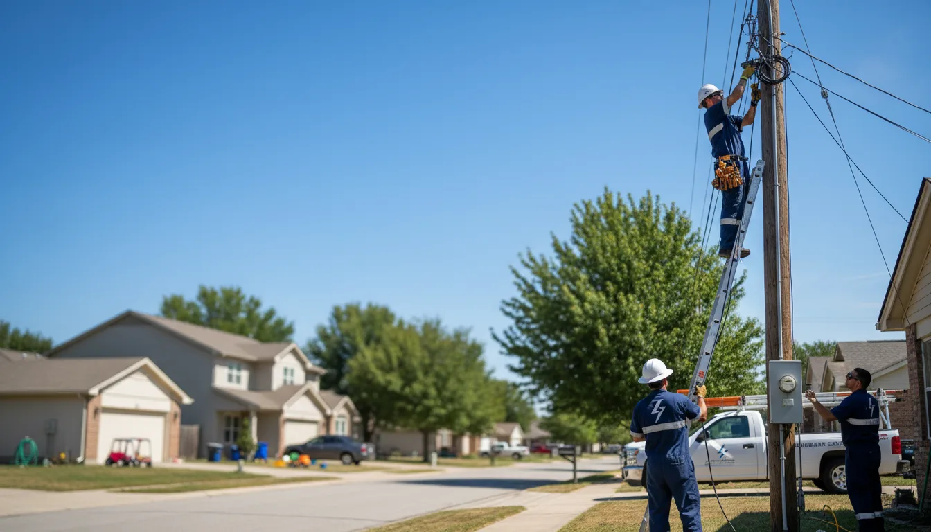 Residential electrician providing installation services in Moran, MI